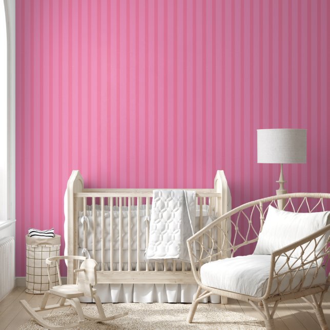 Papel Pintado Bandas rosadas (Niños)