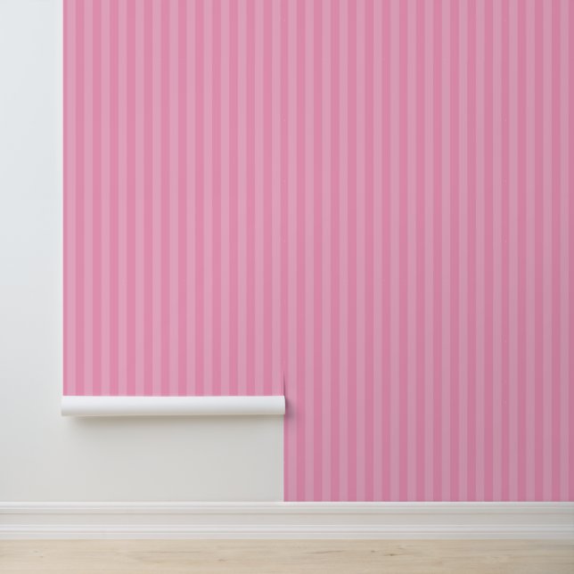 Papel Pintado Bandas rosadas de candía de vapor (Solicitud)