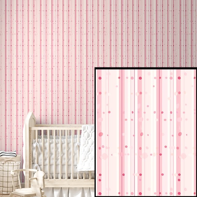 Papel Pintado Bandas rosadas y blancas (Subido por el creador)