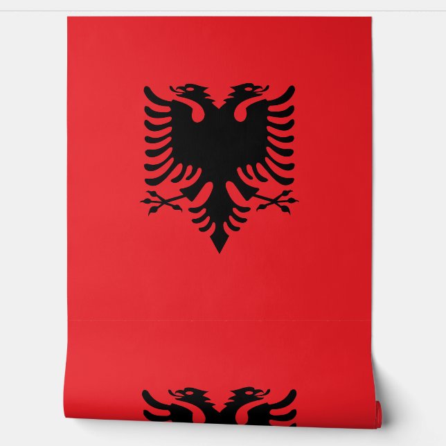 Papel Pintado Bandera albanesa (Desenrollar)