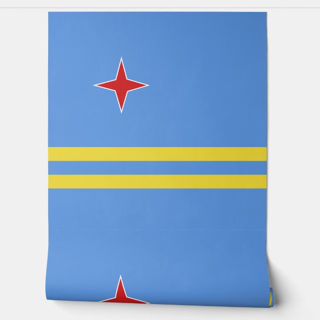 Papel Pintado Bandera de Aruba (Desenrollar)