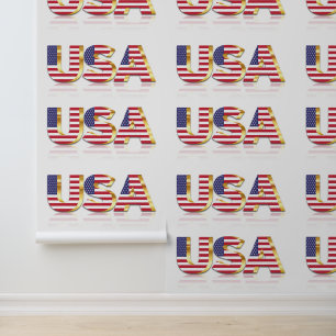 Papel Pintado Bandera de Estados Unidos Patriótica Americana