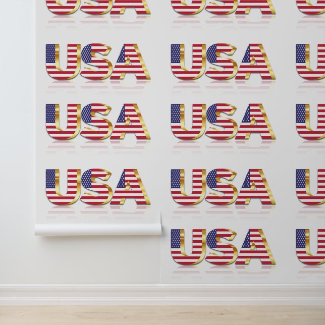 Papel Pintado Bandera de Estados Unidos Patriótica Americana (Solicitud)