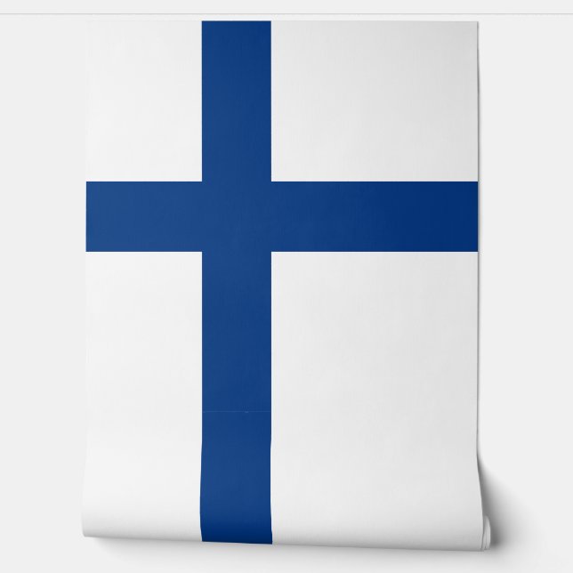 Papel Pintado Bandera de Finlandia (Desenrollar)
