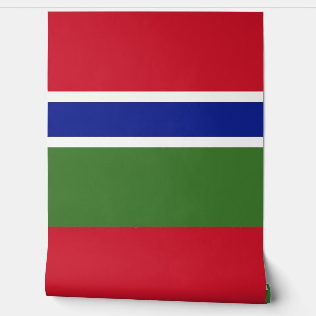 Papel Pintado Bandera de Gambia (Desenrollar)