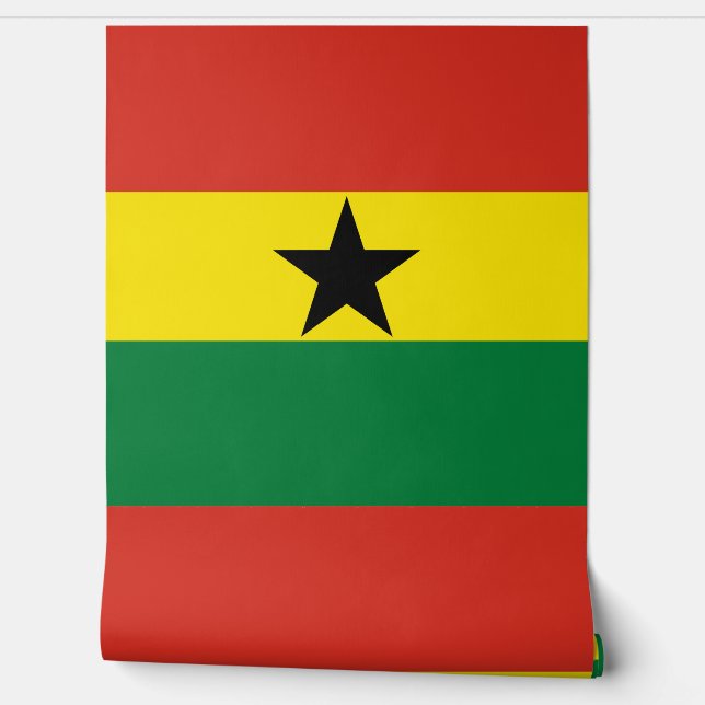 Papel Pintado Bandera de Ghana (Desenrollar)