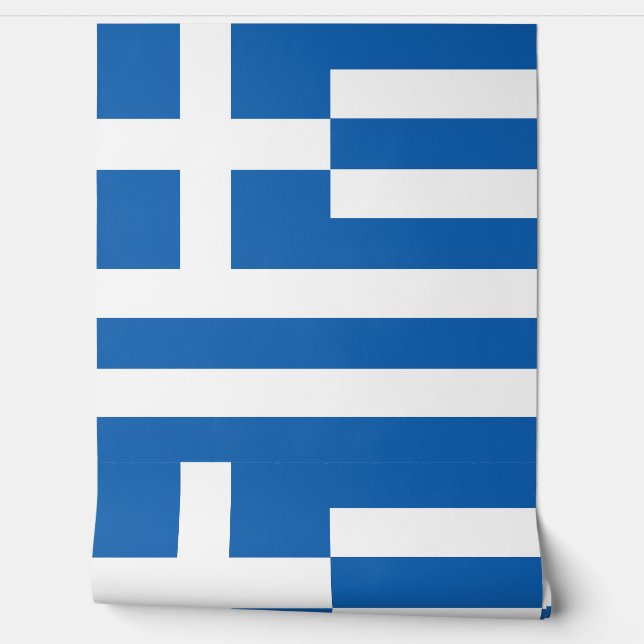 Papel Pintado Bandera de Grecia (Desenrollar)