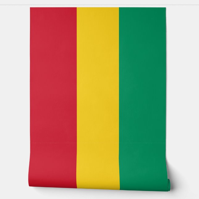 Papel Pintado Bandera de Guinea (Desenrollar)