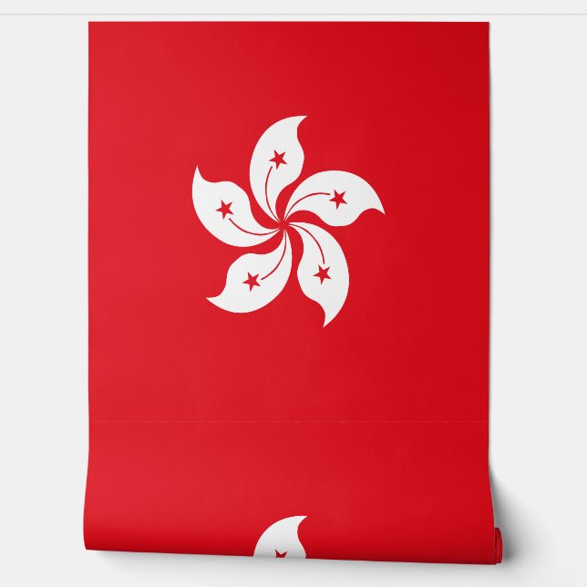 Papel Pintado Bandera de Hong Kong (Desenrollar)