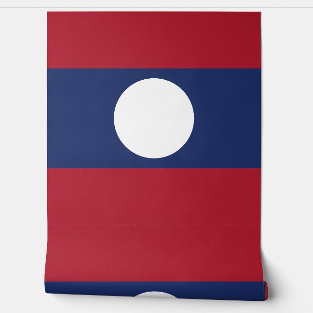 Papel Pintado Bandera de Laos (Desenrollar)