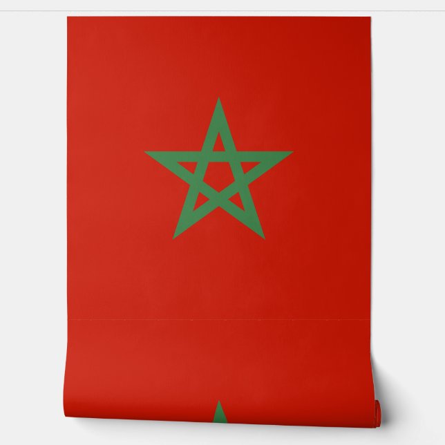 Papel Pintado Bandera de Marruecos (Desenrollar)