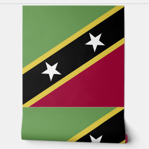 Papel Pintado Bandera de Saint Kitts y Nevis