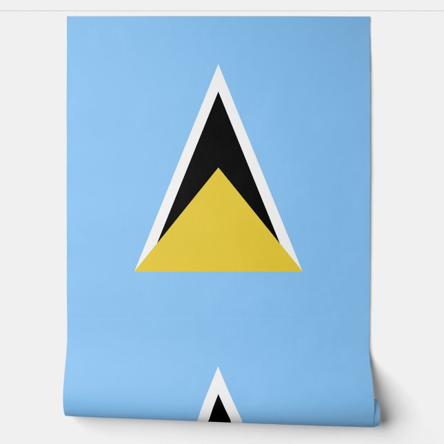 Papel Pintado Bandera de Santa Lucía (Desenrollar)