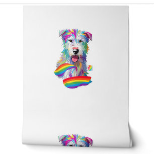 Papel Pintado Bandera del Orgullo Gay Irish Wolfhound Amante de