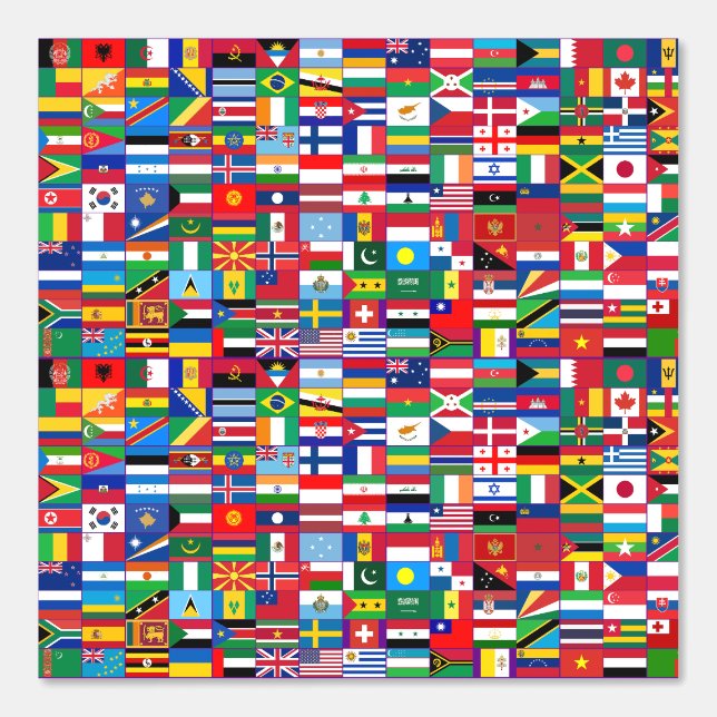 Papel Pintado Banderas mundiales (Anverso)