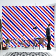Barbershop Red, White and Blue Stripe Pole