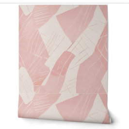 Papel Pintado Batik Geométrico Rosa Moderno