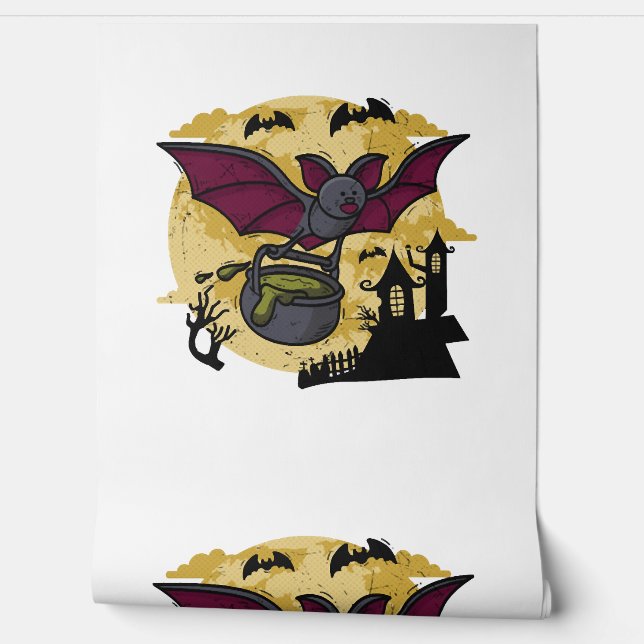 Papel Pintado Batmouse. Ratón gracioso con alas de murciélago. H (Desenrollar)
