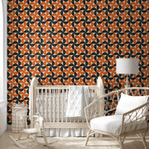 Papel Pintado Bauhaus Geométrico Texturizado Moderno de Medios d