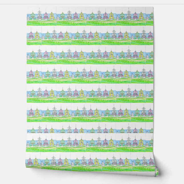 Papel Pintado Beach Cottage Bright (Desenrollar)