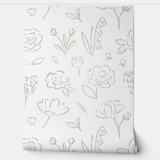 Papel Pintado Bebé en flor