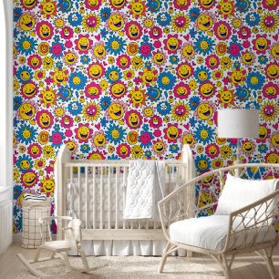 Papel Pintado Bebés adorables con la cara alegre