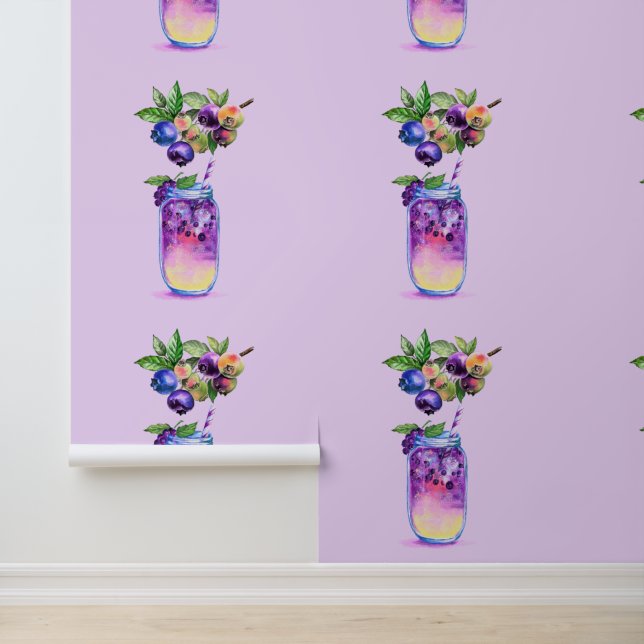 Papel Pintado Bebida de arándano fresco (Solicitud)