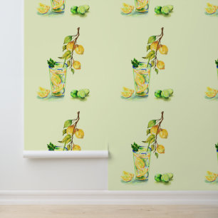 Papel Pintado Bebida fresca de jugo de limón