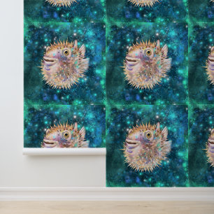 Papel Pintado Bella Pescado Puffer