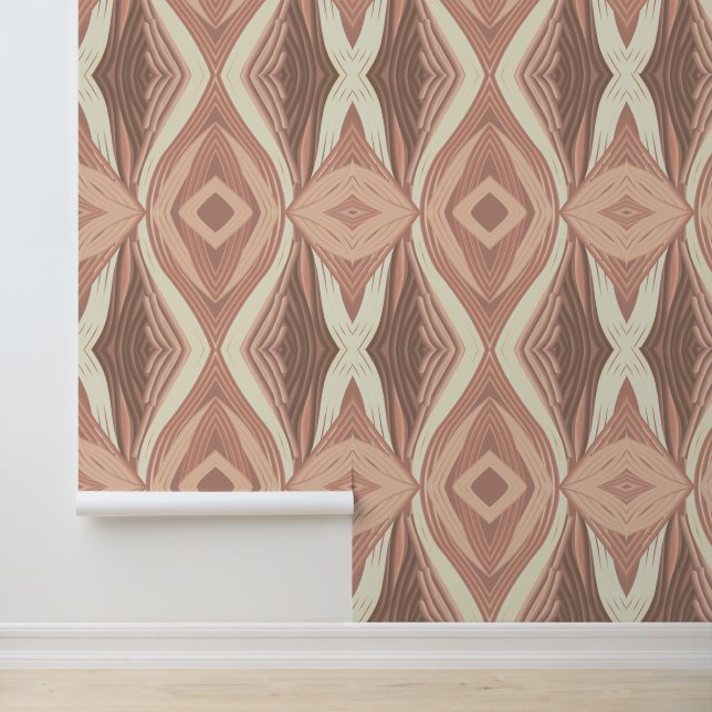 Papel Pintado Belleza rústica de los tubos entrelazados (Solicitud)