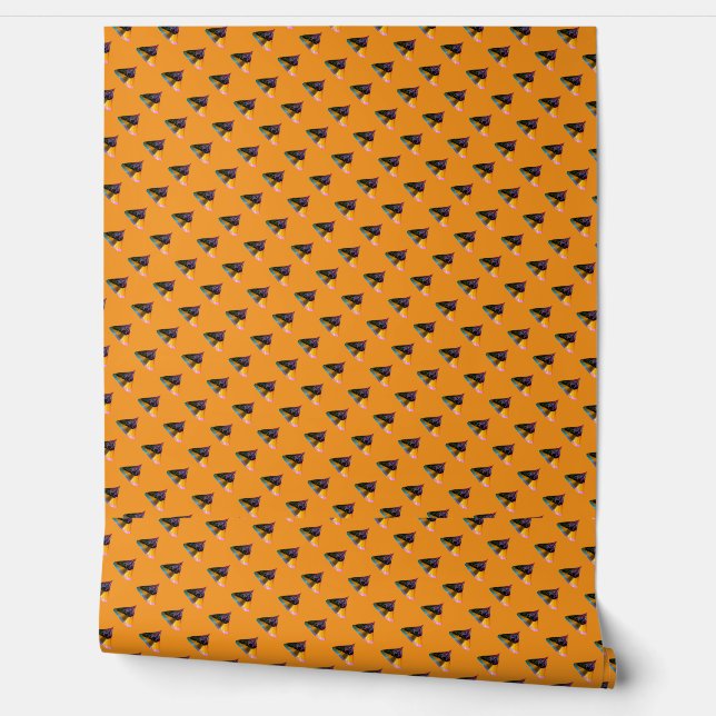 Papel Pintado Besos de Perro Azul (Desenrollar)