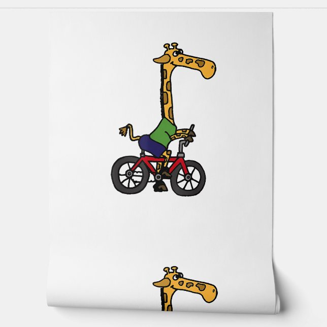 Papel Pintado Bicicleta Guay Giraffe Riding (Desenrollar)