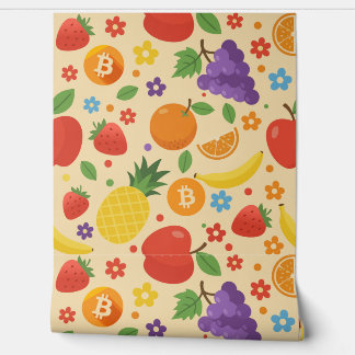 Papel Pintado Bitcoin Fruits