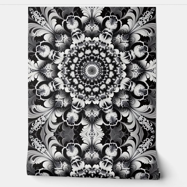 Papel Pintado Black and White Bliss (Desenrollar)