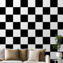 Papel Pintado Black and White Checkered