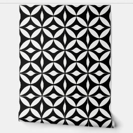 Papel Pintado Black and White Geometric Pattern