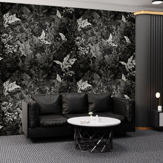 Papel Pintado Black & Bloom: Un toque de cosecha en palo y palo