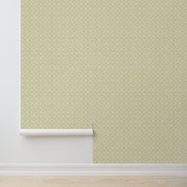 Papel Pintado Blanco beige abstracto geométrico al estilo islámi