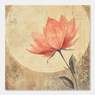 Papel Pintado Bloom rosa y serenidad bajo la luz de la luna