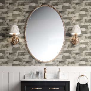 Papel Pintado Bloque de Hormigón Gris