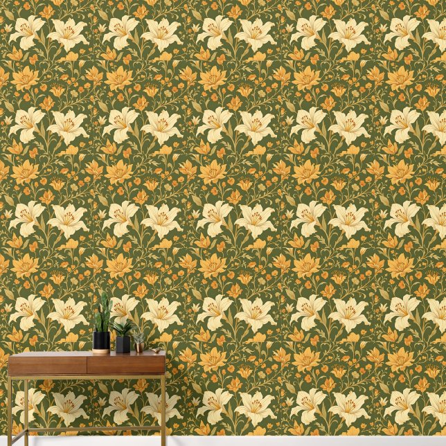 Papel Pintado Blossom in Style: Impresionante diseño de fondo de (Pasillo)