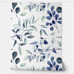 Papel Pintado Blue and Eucalyptus Botanical