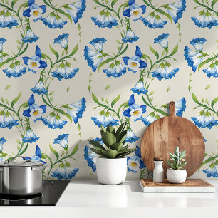 Papel Pintado Blue Bell Floral Elegance