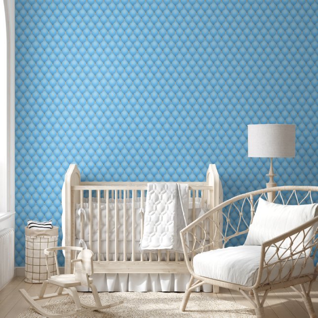 Papel Pintado Blue de oro Diamond Tufted (Niños)