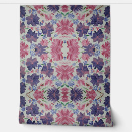 Papel Pintado Blue Moon Rosa Floral Peel & Stick