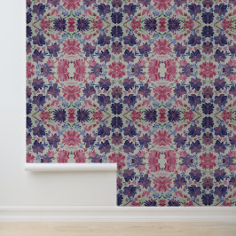 Papel Pintado Blue Moon Rosa Floral Peel & Stick