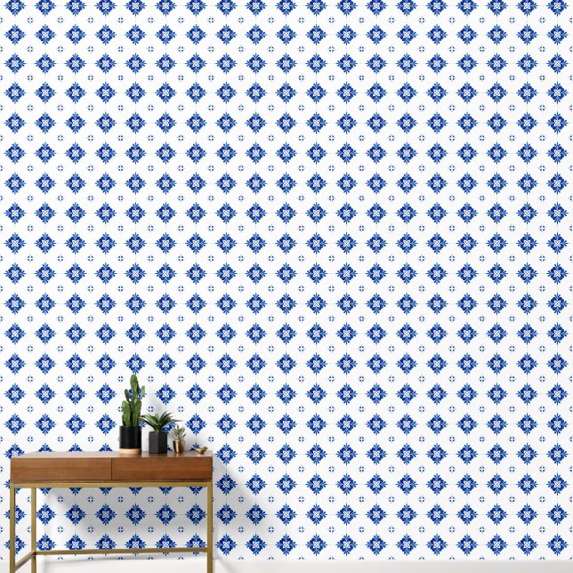 Papel Pintado Blue Tile Mediterráneo (Pasillo)