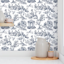 Blue Toile de Jouy, estilo campestre francés