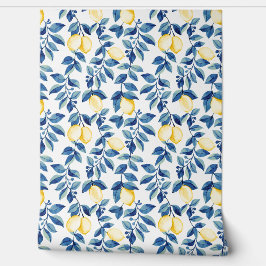 Papel Pintado Blue Watercolor Lemon