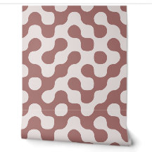 Blush Rosa Puntos Geométricos Retro